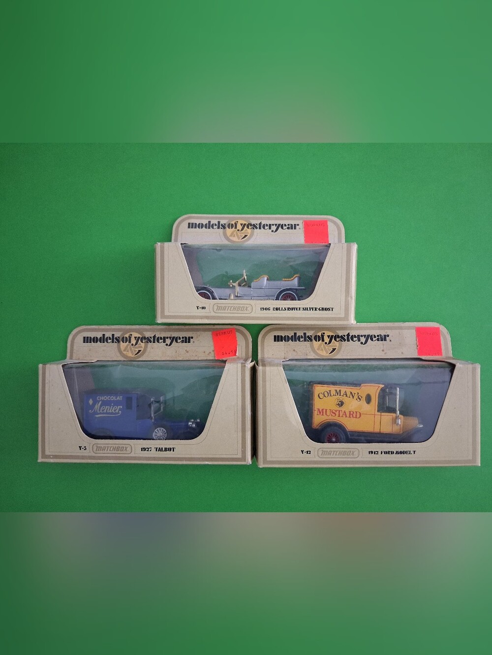 Vintage Matchbox Models of Yesteryear 3-Car Lot